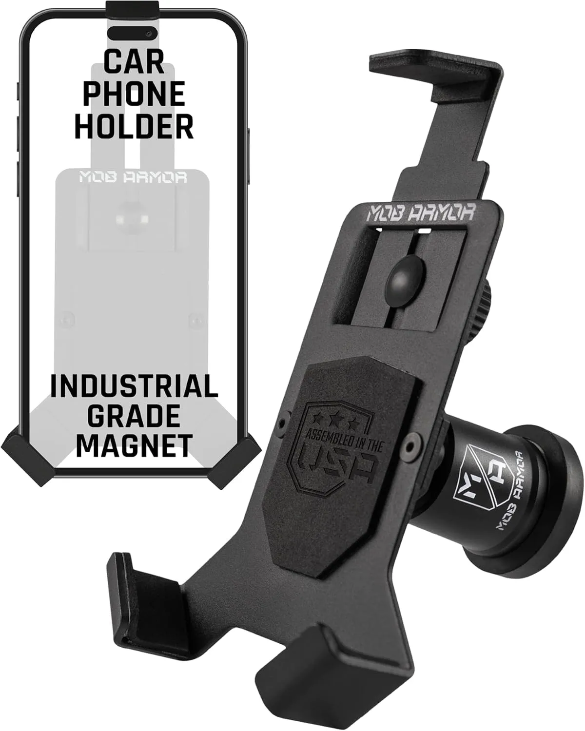 Mob Armor Heavy Duty Magnetic Phone Mount for Car - Large Black