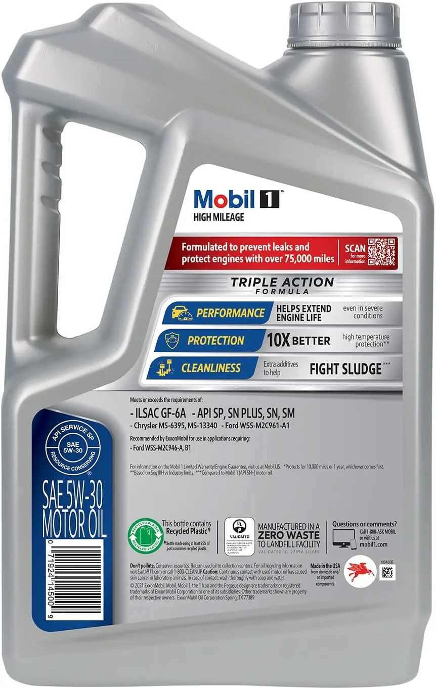 Mobil 1 Full Synthetic Motor Oil for Cars, SUVs and Light Trucks