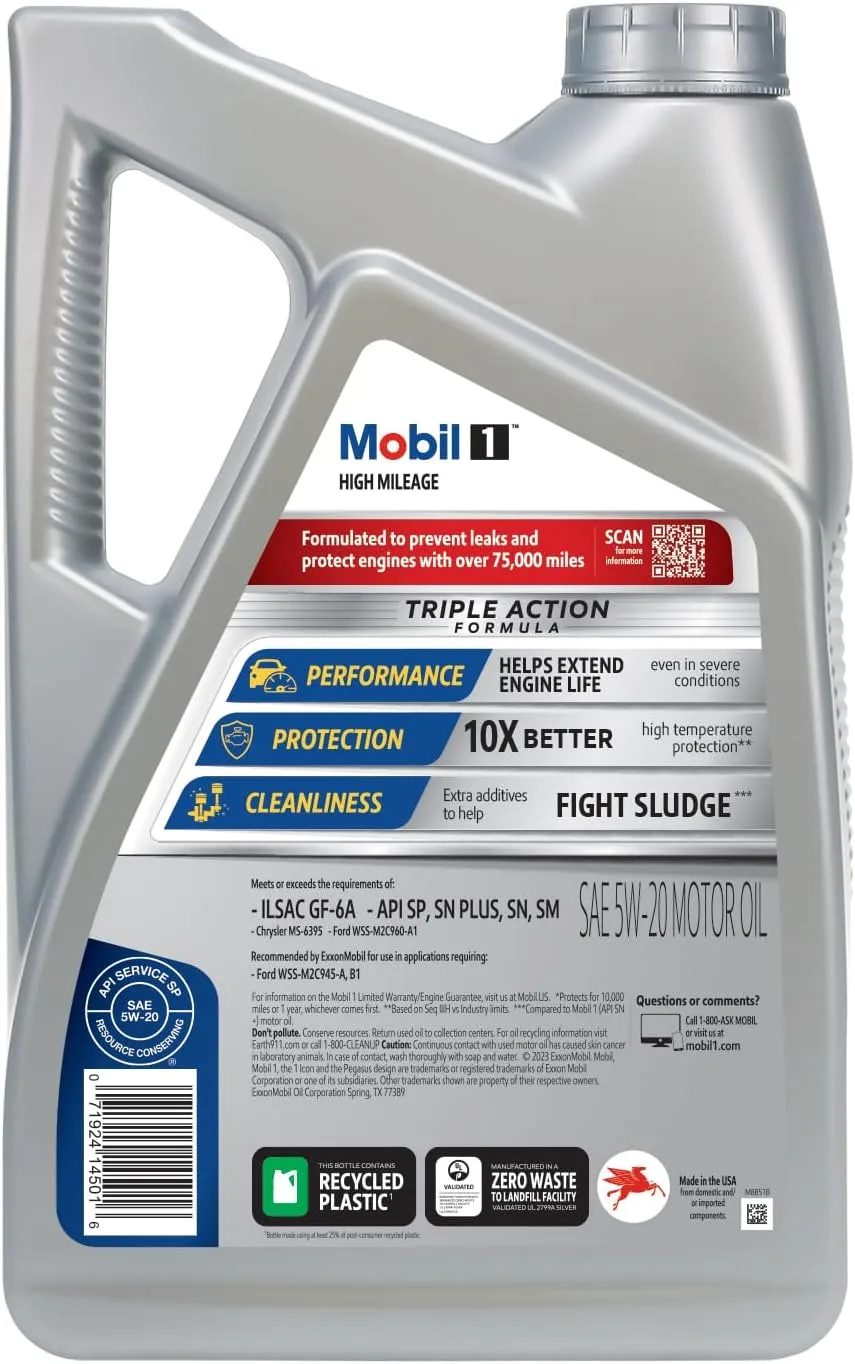Mobil 1 Full Synthetic Motor Oil for Cars, SUVs and Light Trucks