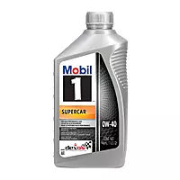 Mobil 1 Supercar Advanced Full Synthetic Motor Oil 0W-40 Pack of 1