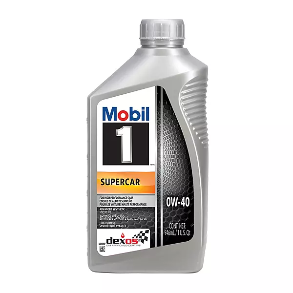 Mobil 1 Supercar Advanced Full Synthetic Motor Oil 0W-40 Pack of 1
