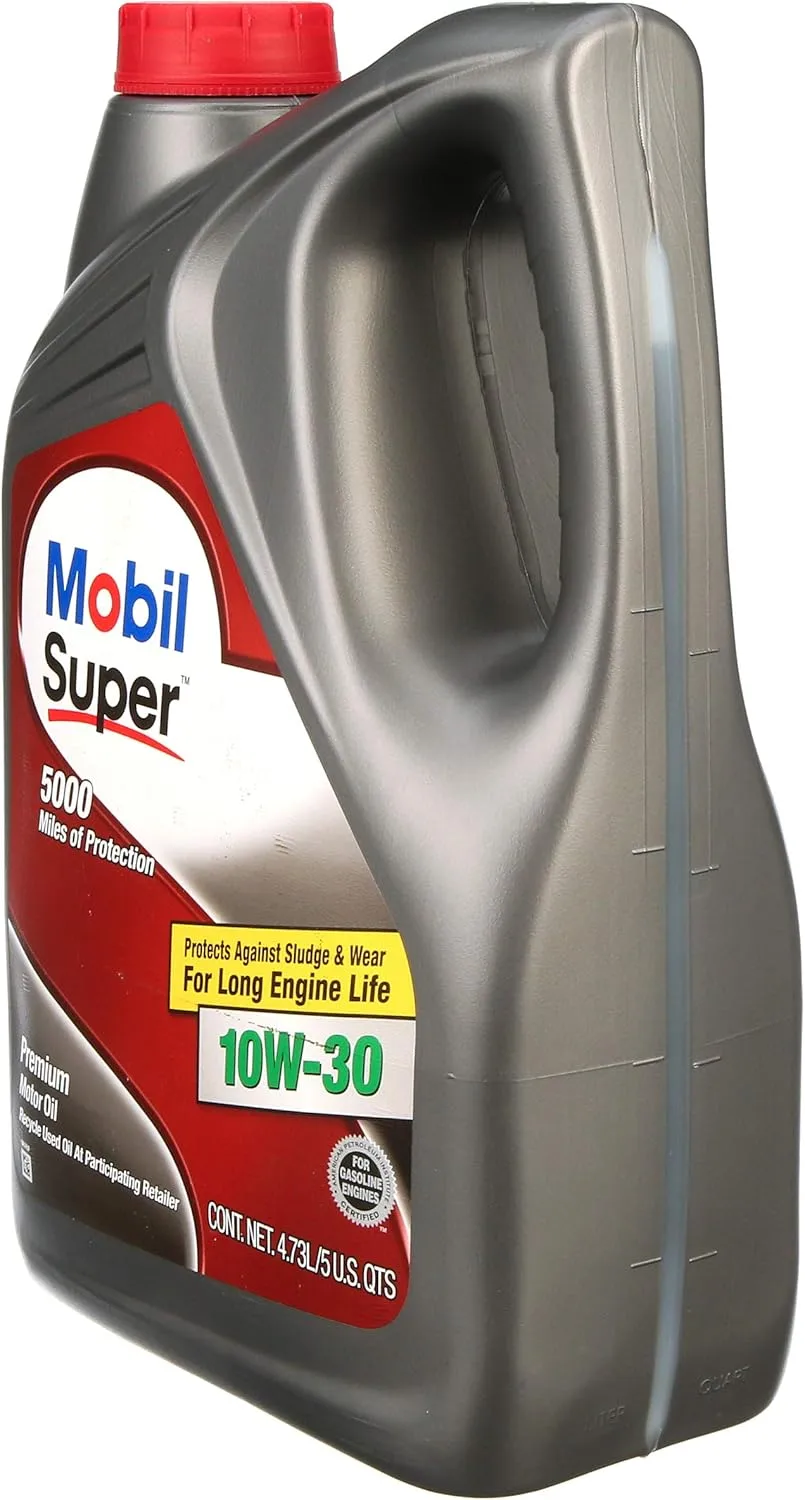 Mobil 1 Mobil Super 10W-30 Premium Motor Oil for Long Engine Life