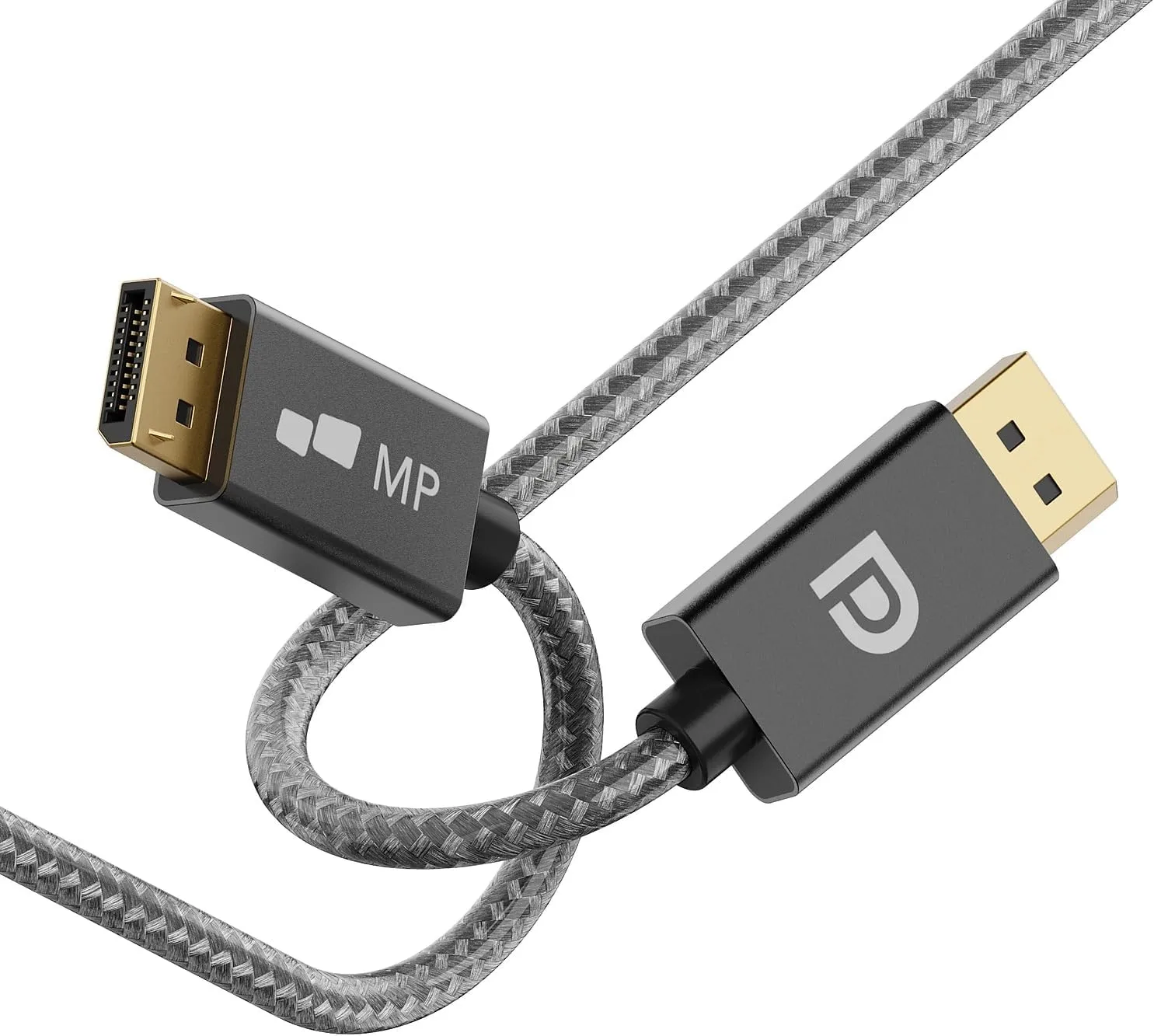 Mobile Pixels 8K DisplayPort 6ft Cable, DP 1.4 Cable (8K@60Hz, 4K@144Hz) HBR3 Support 32.4Gbps, HDR, HDCP 2.2, FreeSync G-Sync (Black)