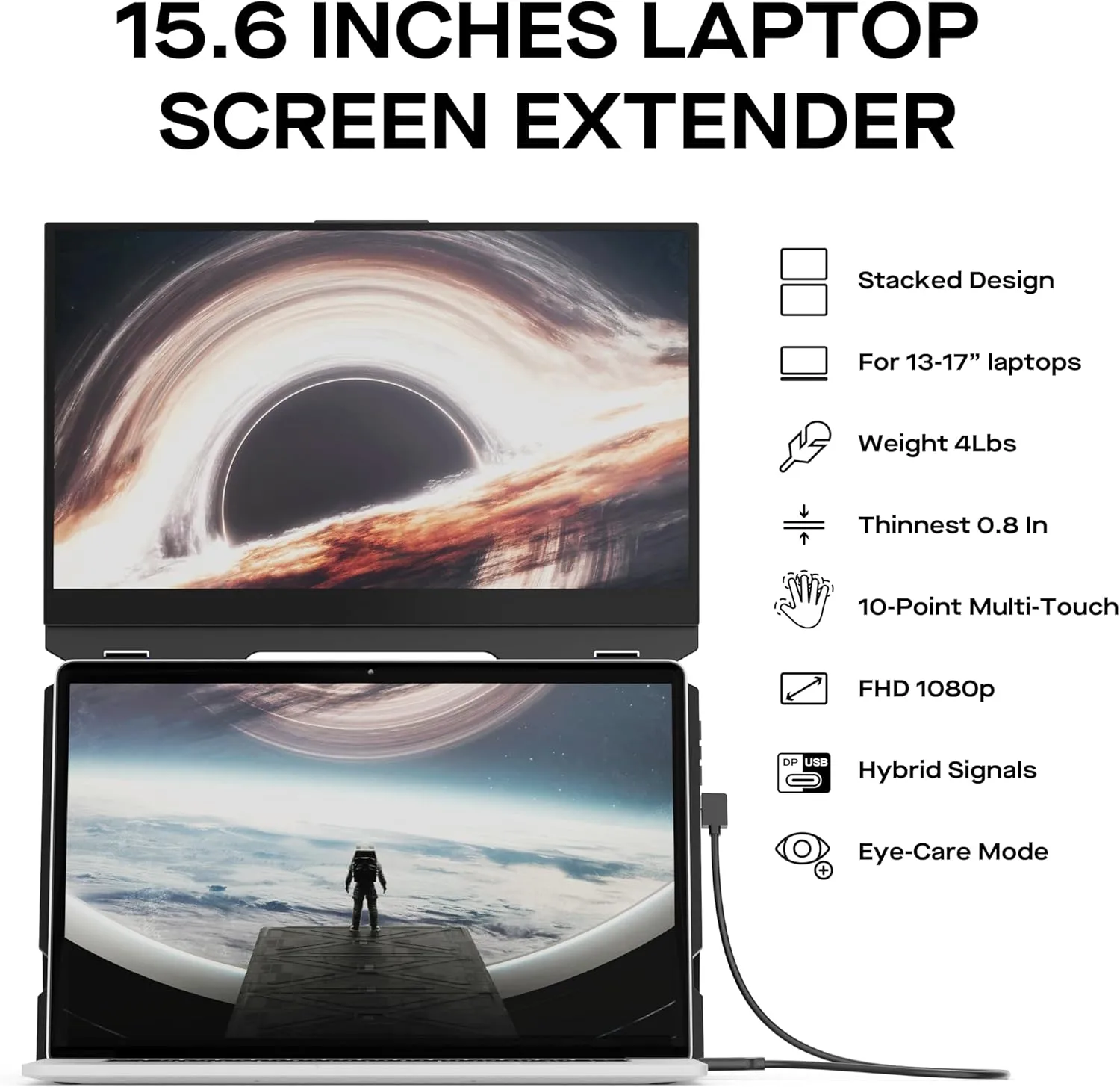 Mobile Pixels Duex Float 15.6in FHD Touchscreen Portable Monitor
