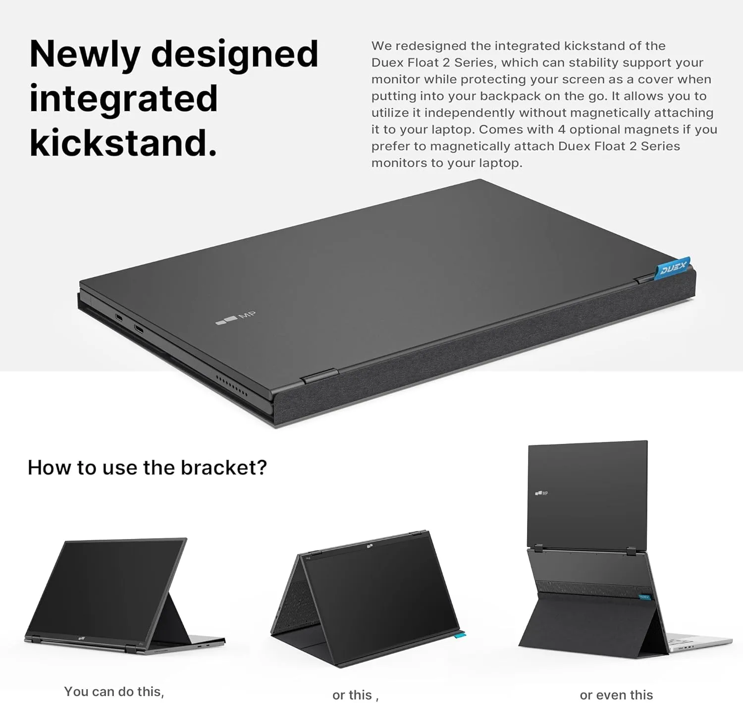 Mobile Pixels Duex Float 2.0 Portable Stacked Monitor