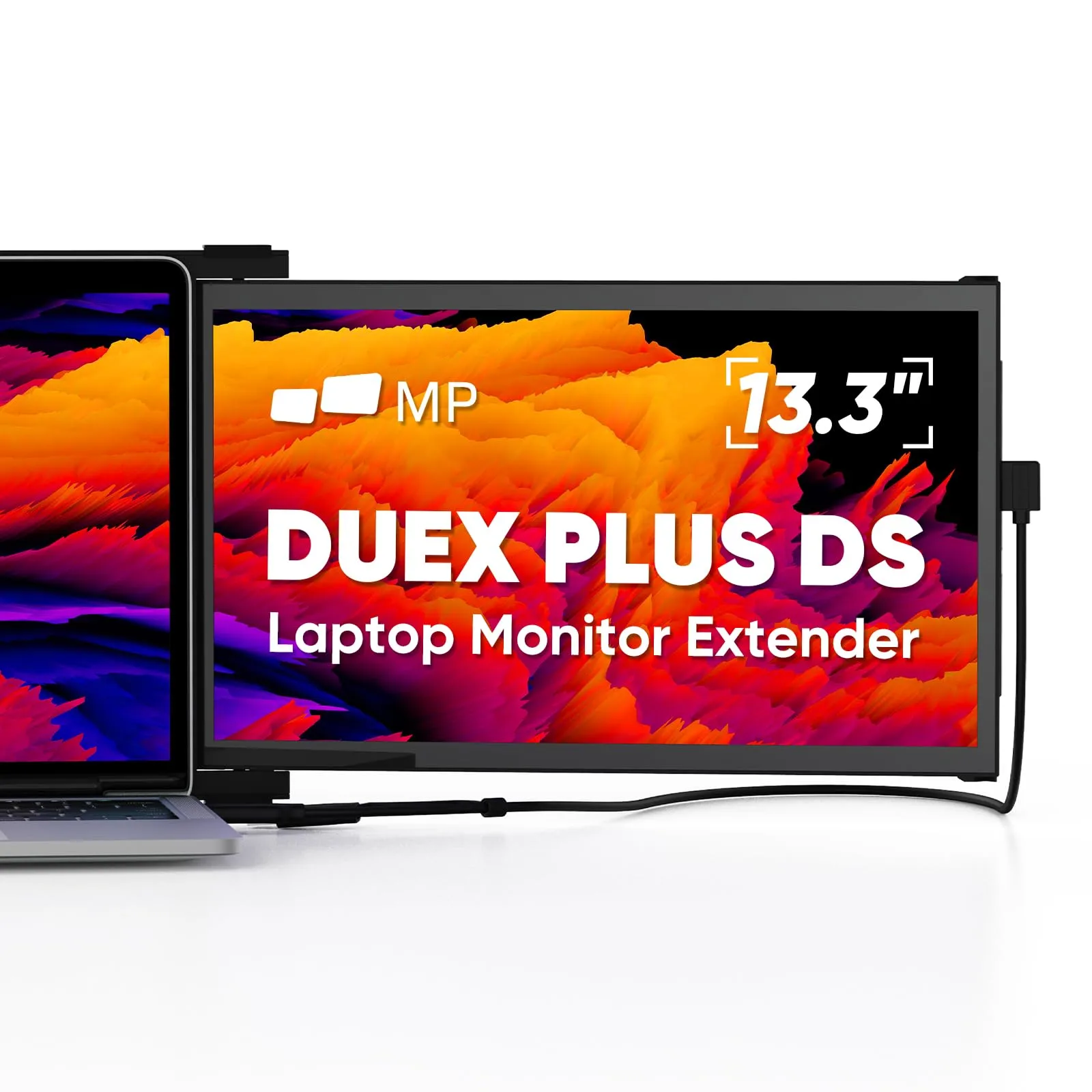 Portable Monitor - Mobile Pixels Duex Plus DS 13.3" FHD 1080P Laptop Monitor Extender, USB-C/HDMI, Plug and Play