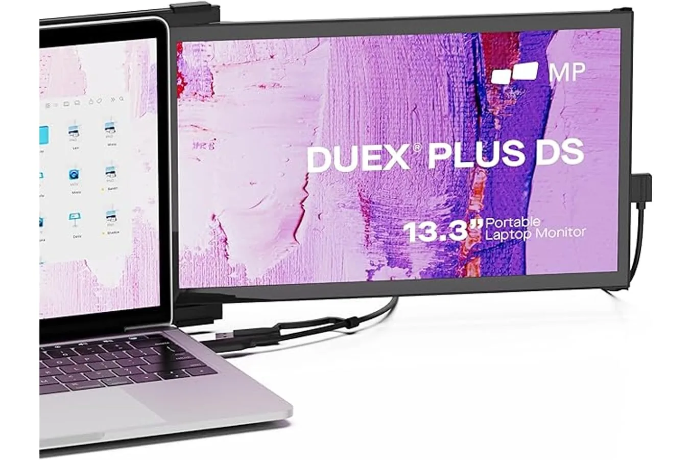 Mobile Pixels Portable Monitor - Laptop Screen Extender USB-C/HDMI