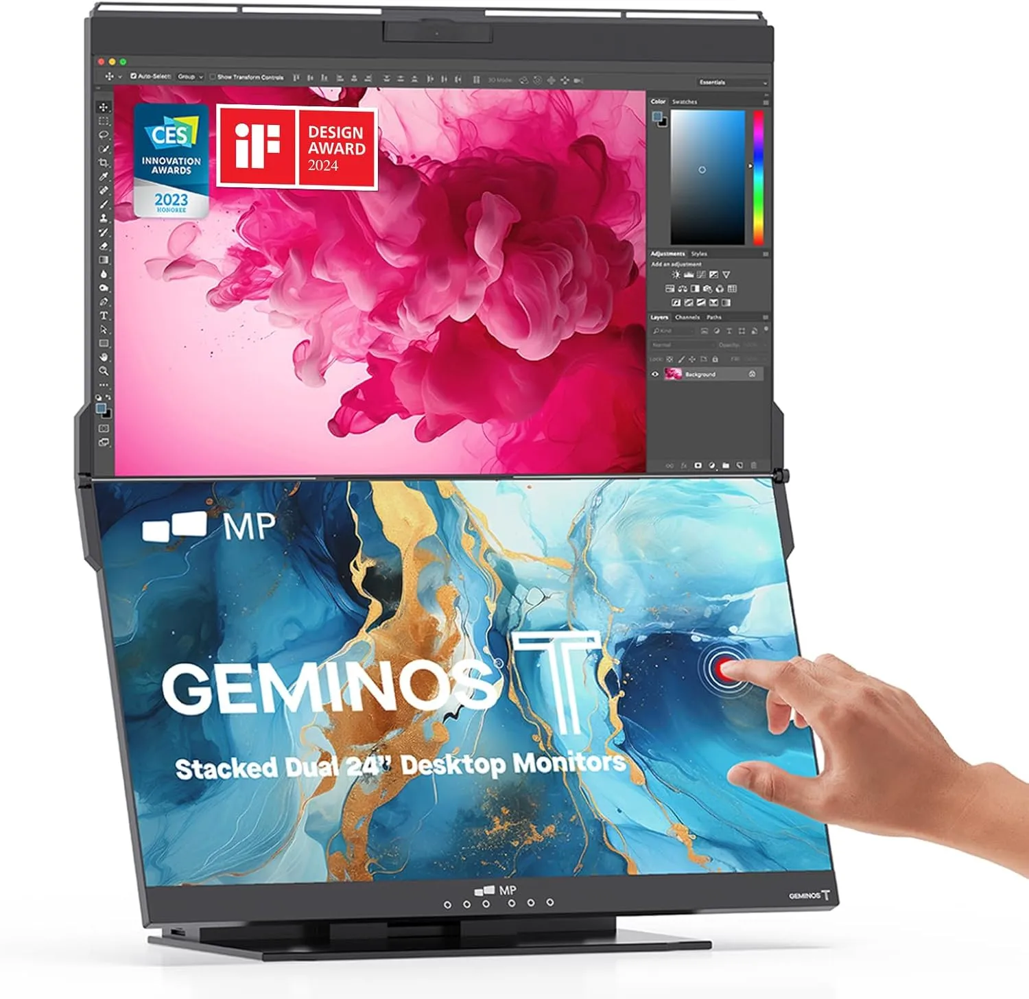 MP Mobile Pixels Geminos Dual-Stacked 24in Monitor