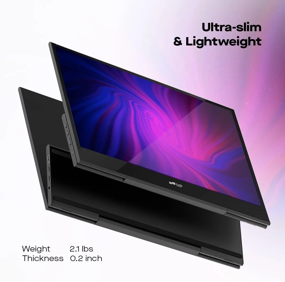MP Mobile Pixels Glance 16" Portable 1080P FHD Monitor - HDMI & USB-C