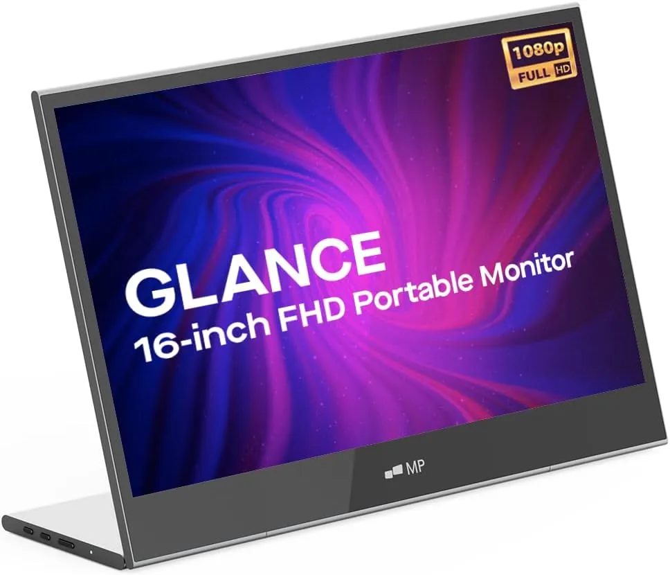 MP Mobile Pixels Glance 16" Portable 1080P FHD Monitor - HDMI & USB-C