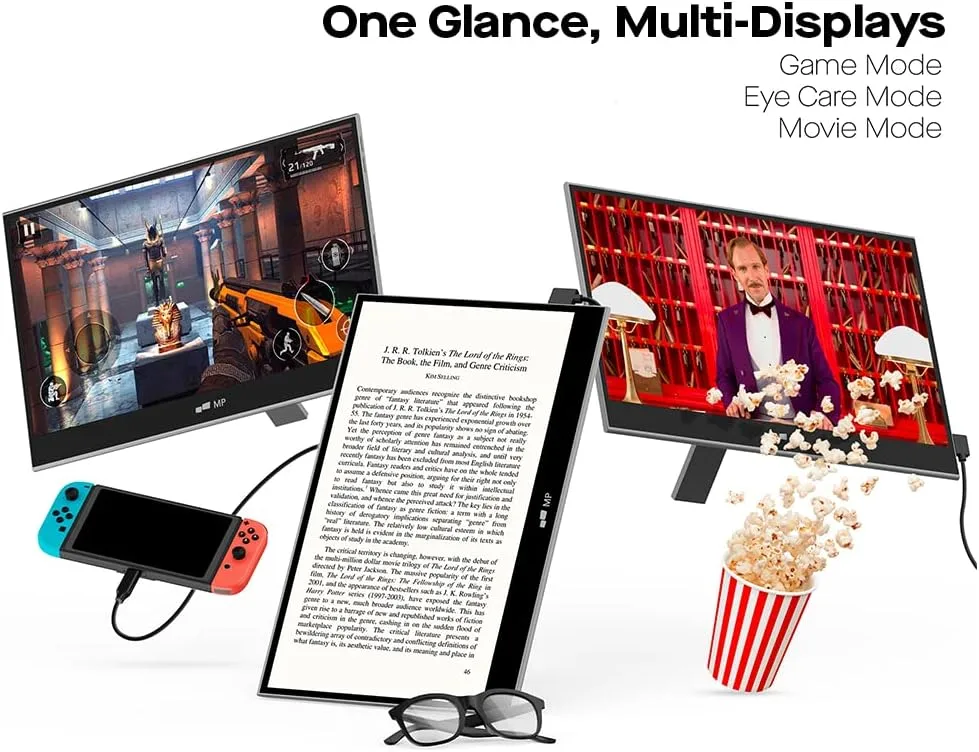 Mobile Pixels Portable Monitor - Laptop Screen Extender USB-C/HDMI