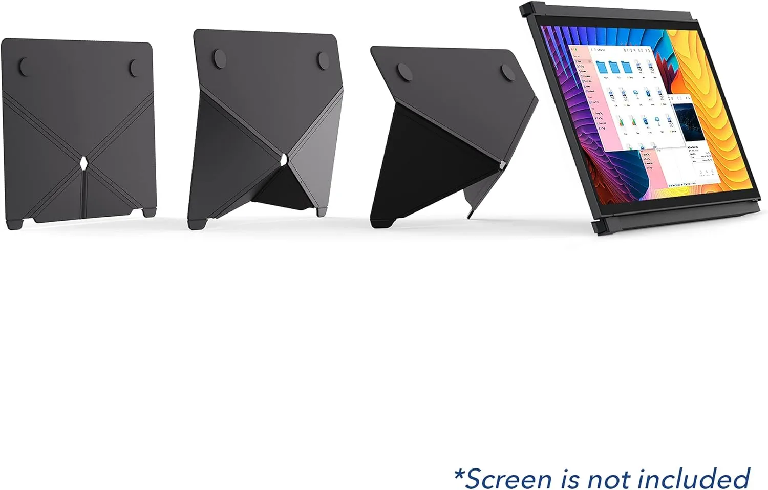 Mobile Pixels Origami Kickstand - Monitor stand - black - for Mobile Pixels DUEX Lite, DUEX Plus, DUEX Pro, Trio, TRIO Max