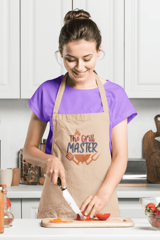 The Grill Master Embroidered Apron