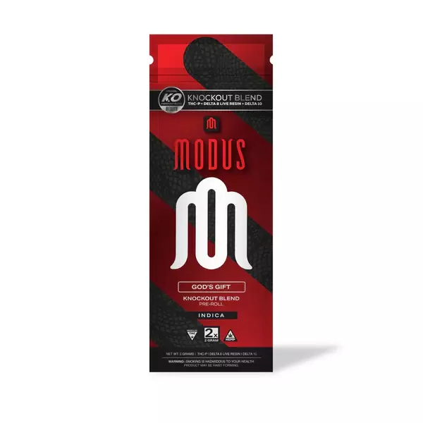 MODUS KNOCKOUT BLEND THC-P+D8+D10 PRE ROLLS 10CT