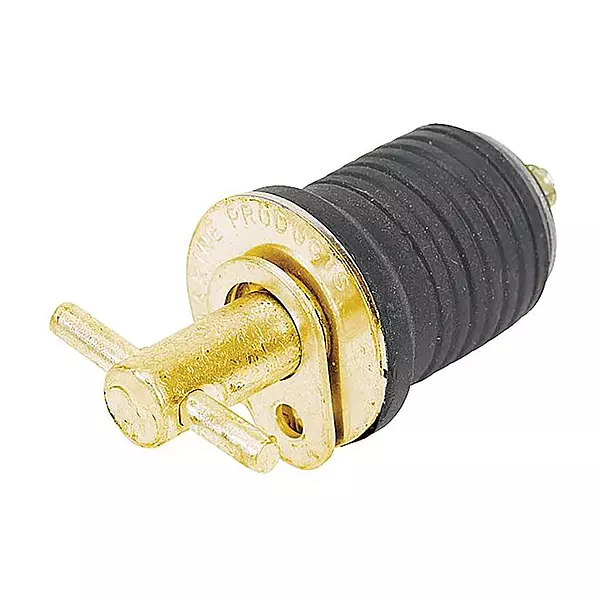 MOELLER Brass Turn-TITE 1-Inch Deck Fitting - Gold