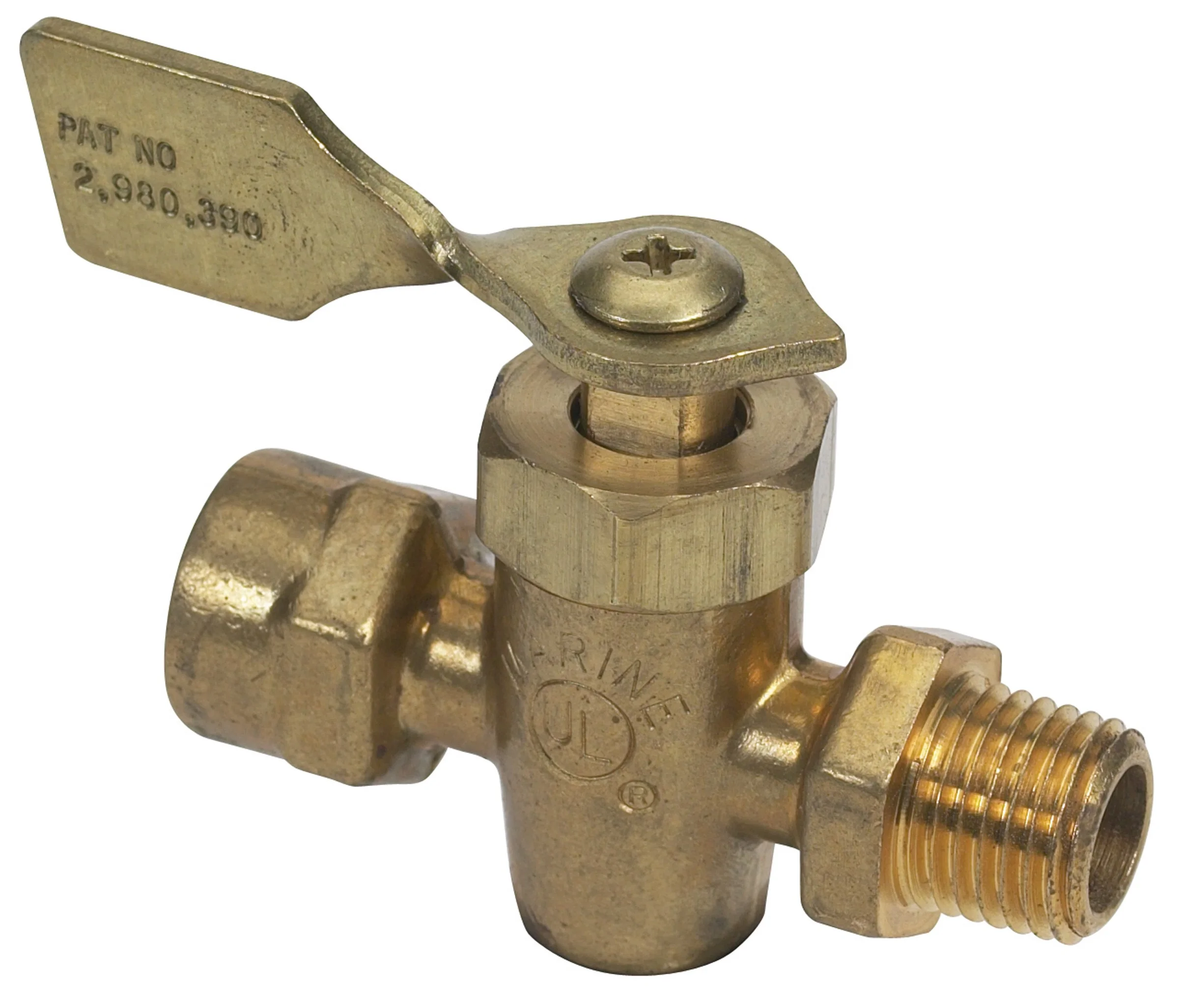Moeller Fuel Tank Shut-Off Valve (1/4" FNPT, Male/Female, Brass)