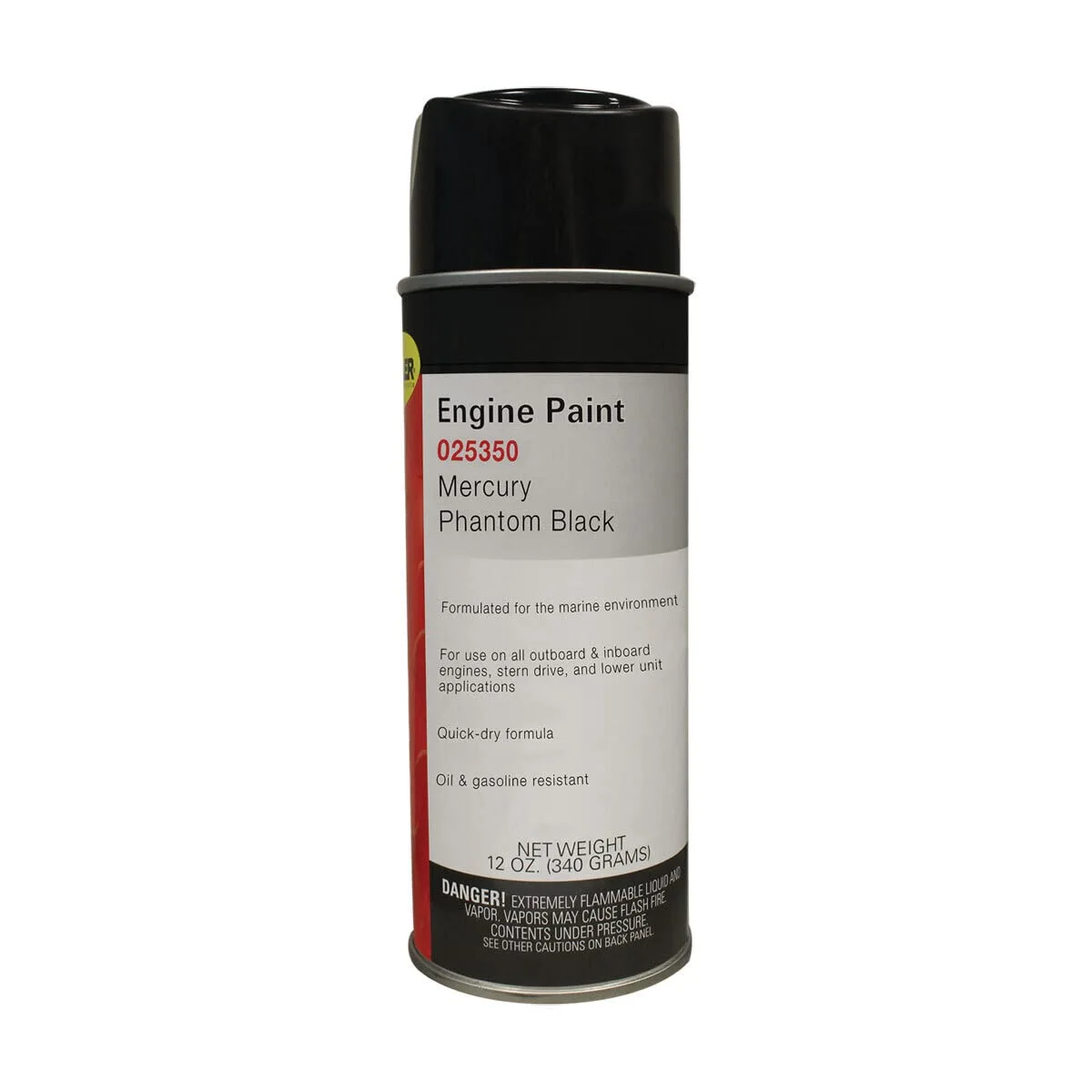 Moeller Engine Spray Paint, (12 Oz.) Mercury Phantom Black