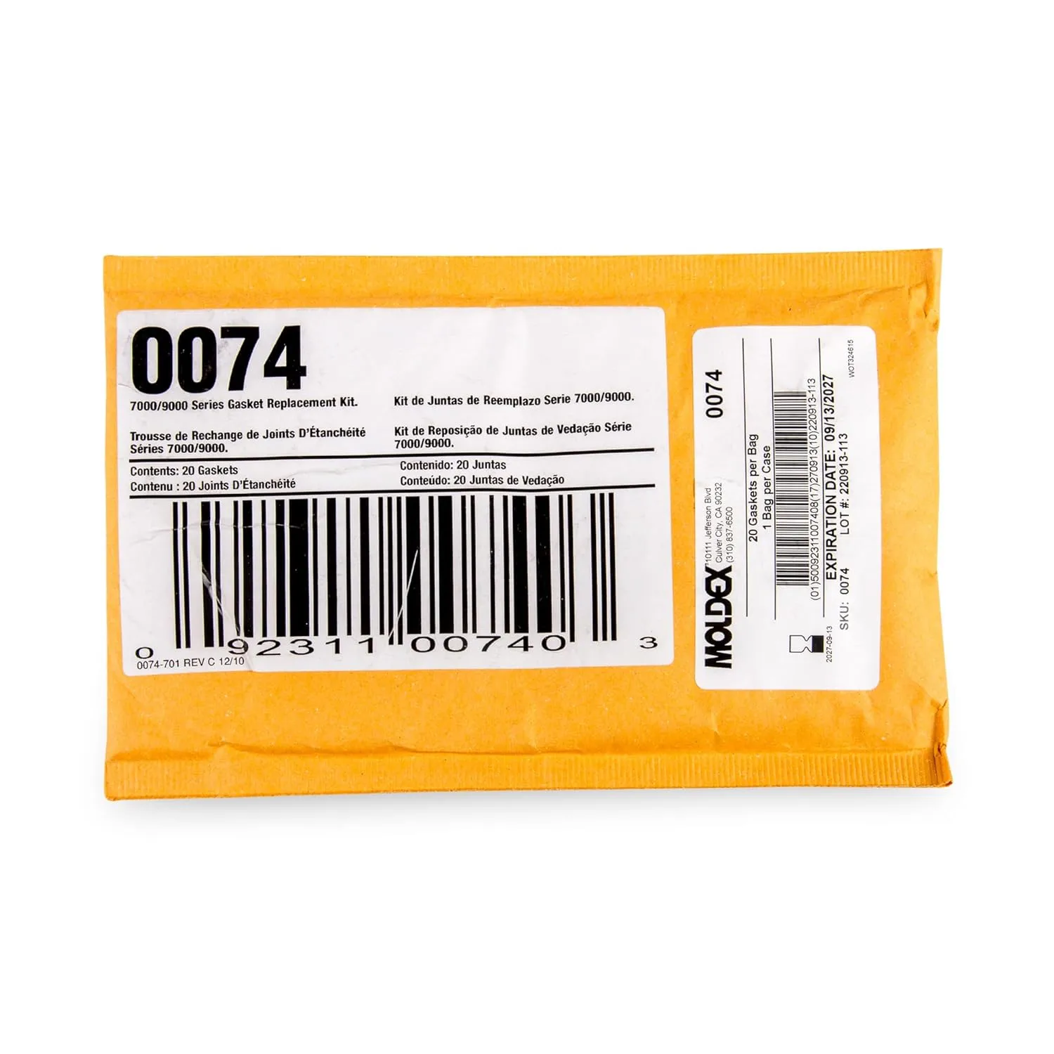 Moldex 0074 Gaskets for 7000/7800 Series Reusable Half Masks Respirator