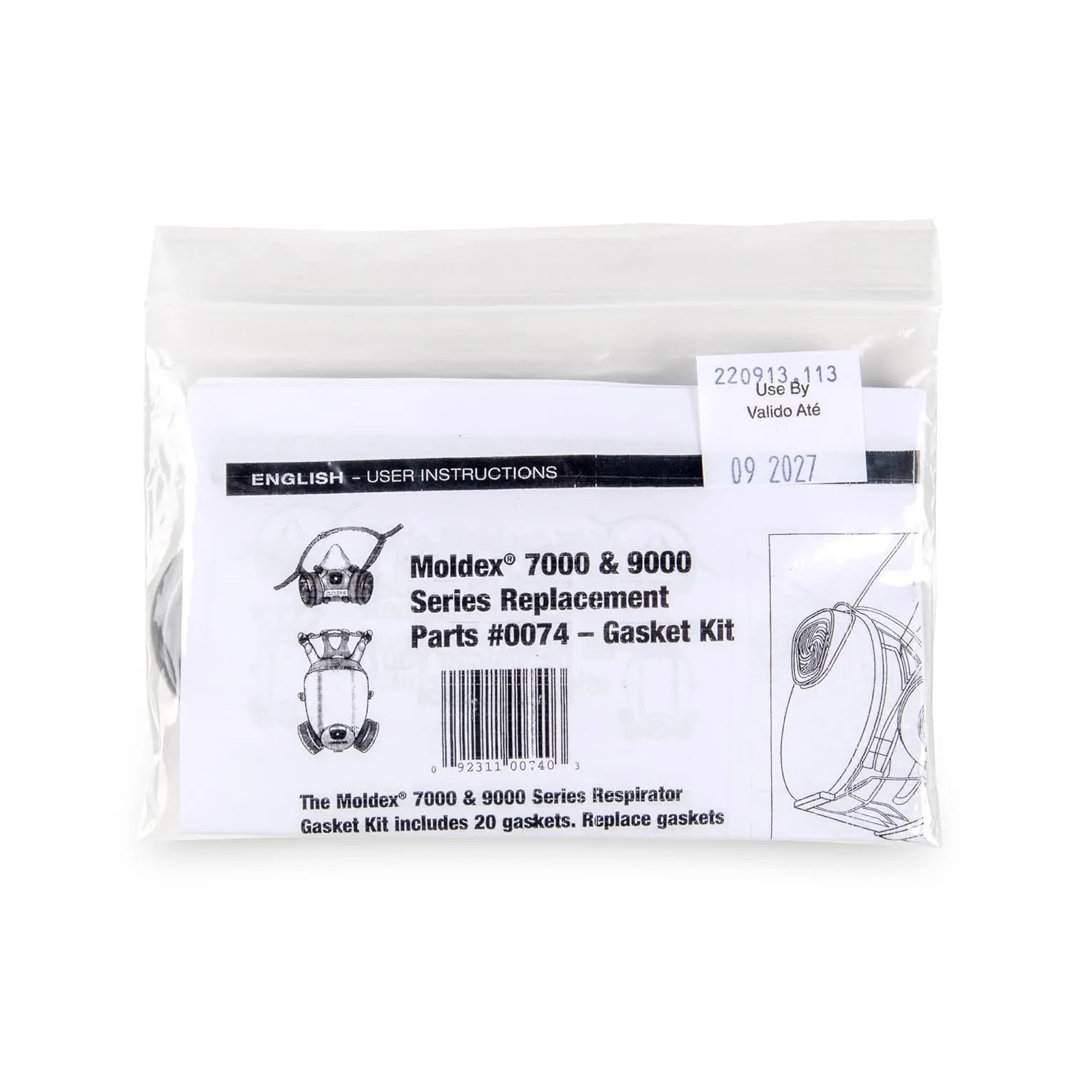 Moldex 0074 Gaskets for 7000/7800 Series Reusable Half Masks Respirator
