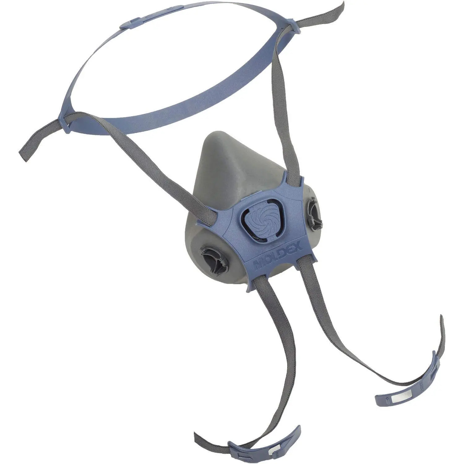 7001 7000 Series Reusable Half-Mask Respirators, Adjustable Head Cradle, Black
