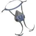 7001 7000 Series Reusable Half-Mask Respirators, Adjustable Head Cradle, Black