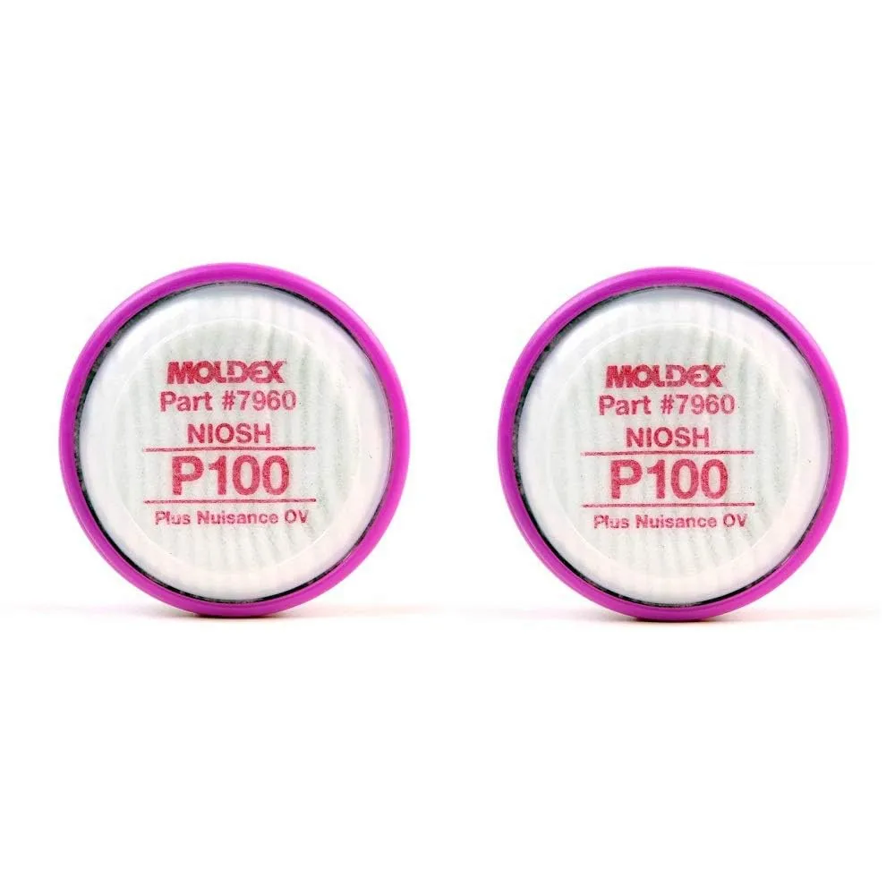 Moldex 7960 P100 Particulate Filter Disk, 1 Pair