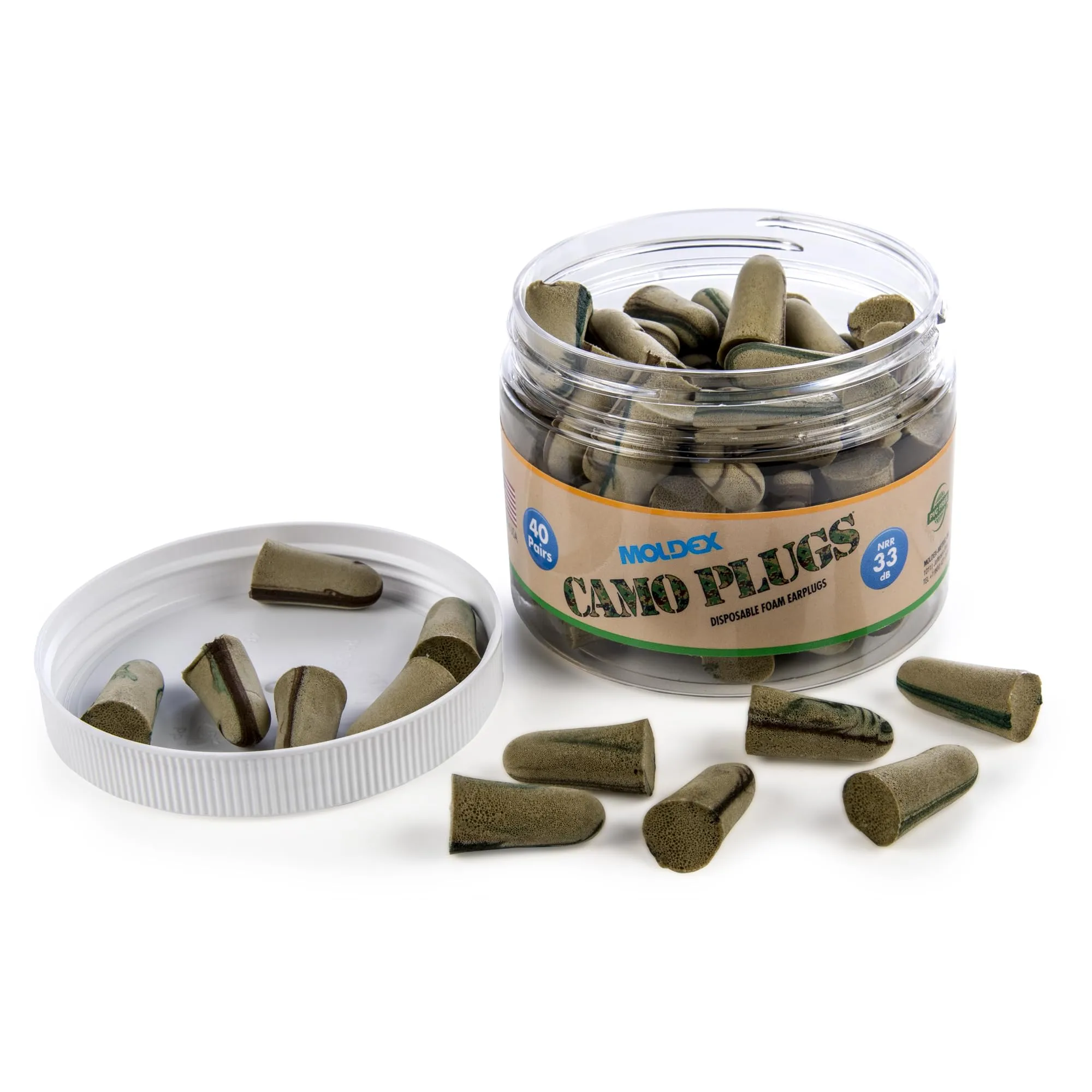 MOLDEX Uncorded Disposable Foam Earplug Jar