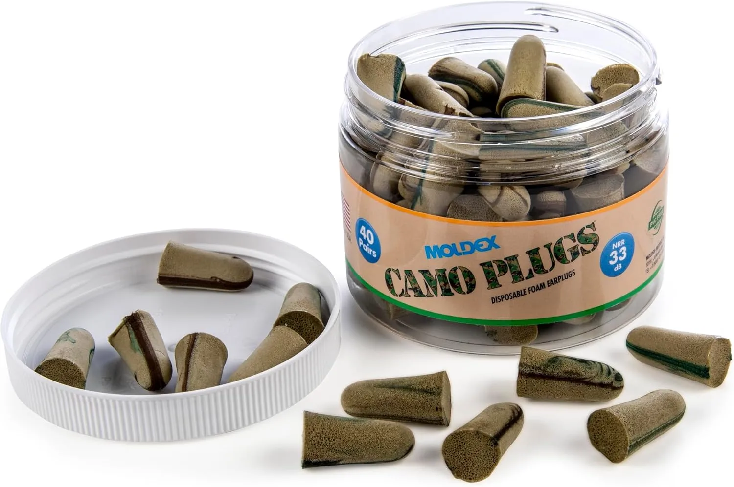 MOLDEX Uncorded Disposable Foam Earplug Jar