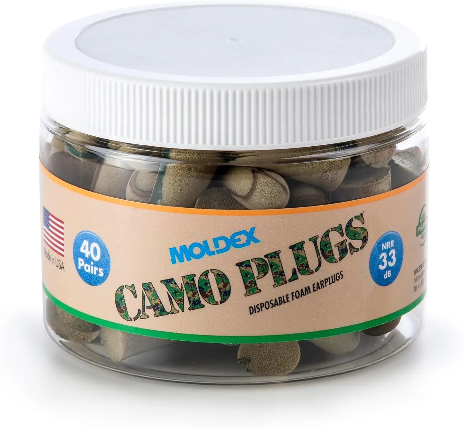 MOLDEX Uncorded Disposable Foam Earplug Jar