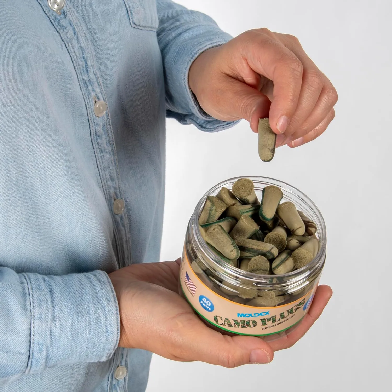 MOLDEX Uncorded Disposable Foam Earplug Jar