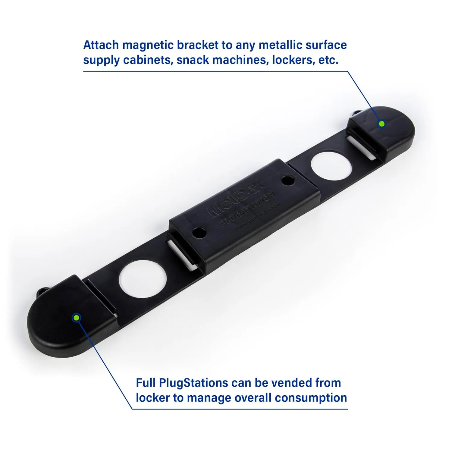Moldex Double Bracket Magnetic for PlugStation®/Ecostation 6869