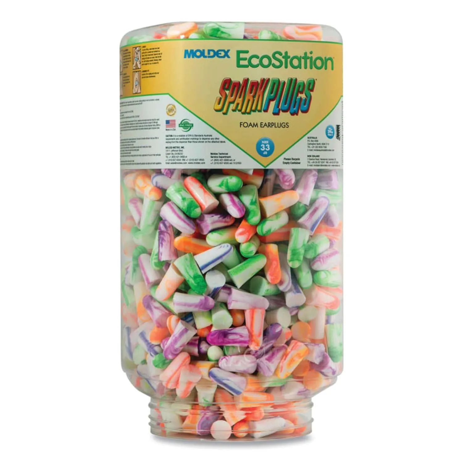 MOLDEX Ear Plug Dispenser - Twist Knob Wall Mount, 500 Pair Capacity