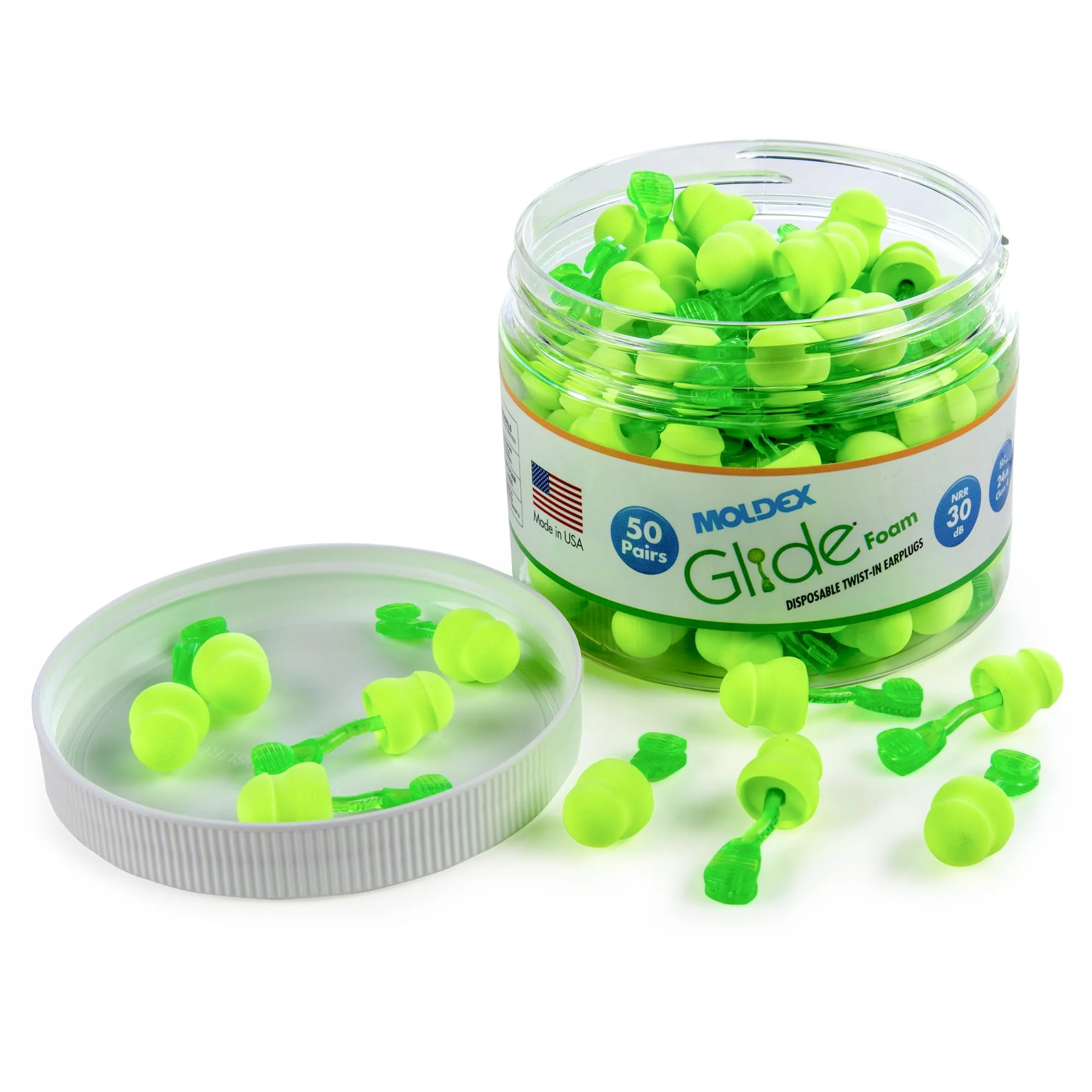 MOLDEX Uncorded Disposable Foam Earplug Jar