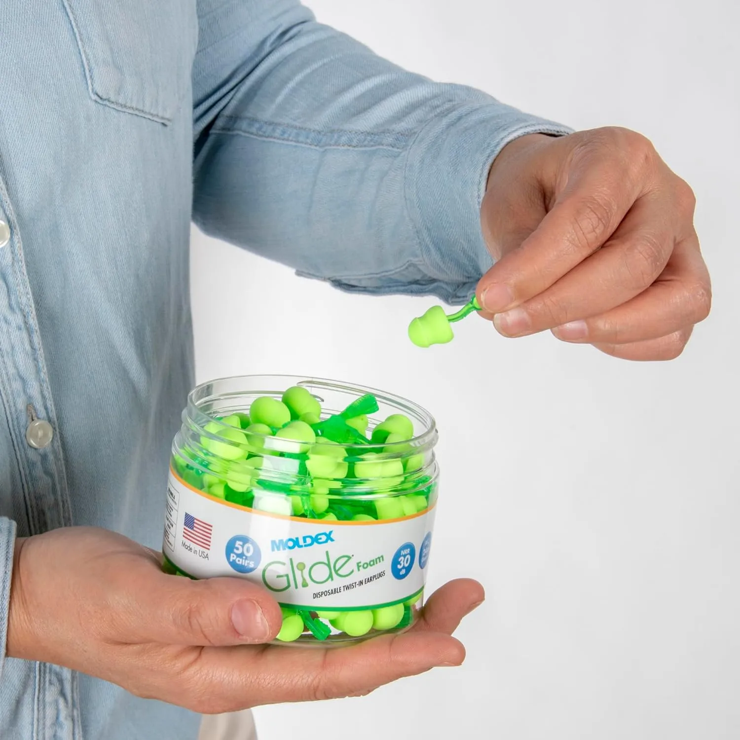 MOLDEX Uncorded Disposable Foam Earplug Jar