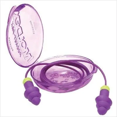 Rockets Individually Wrapped Reusable Corded Ear Plugs (Set of 50)