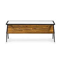 ARCHI COFFEE TABLE WITH METAL FRAME AND GLASS TOP ARCHI COFFEE TABLE WITH METAL FRAME AND GLASS TOP