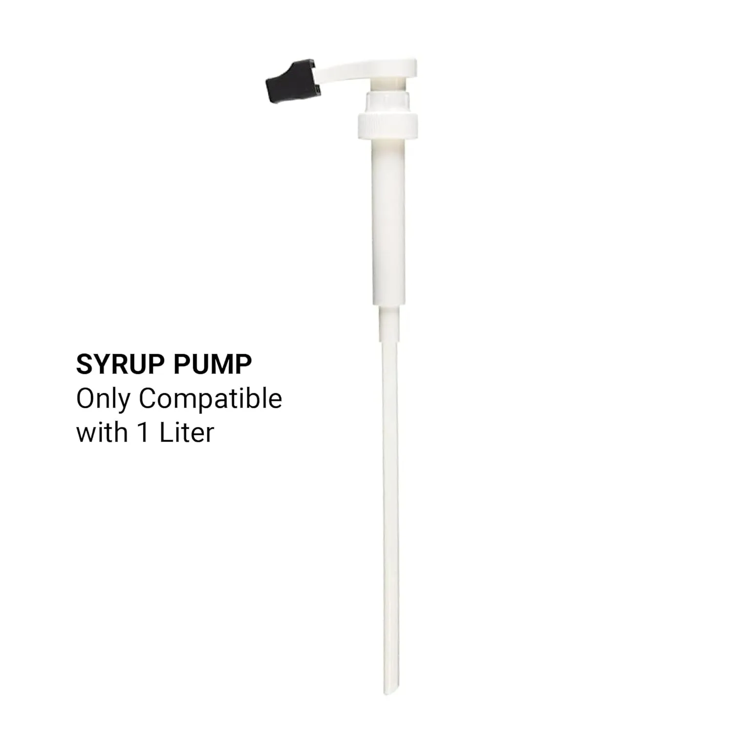 Monin - Syrup Pump, Only Compatible with 1 Liter Bottles of Monin Syrup, Tip Cover Included