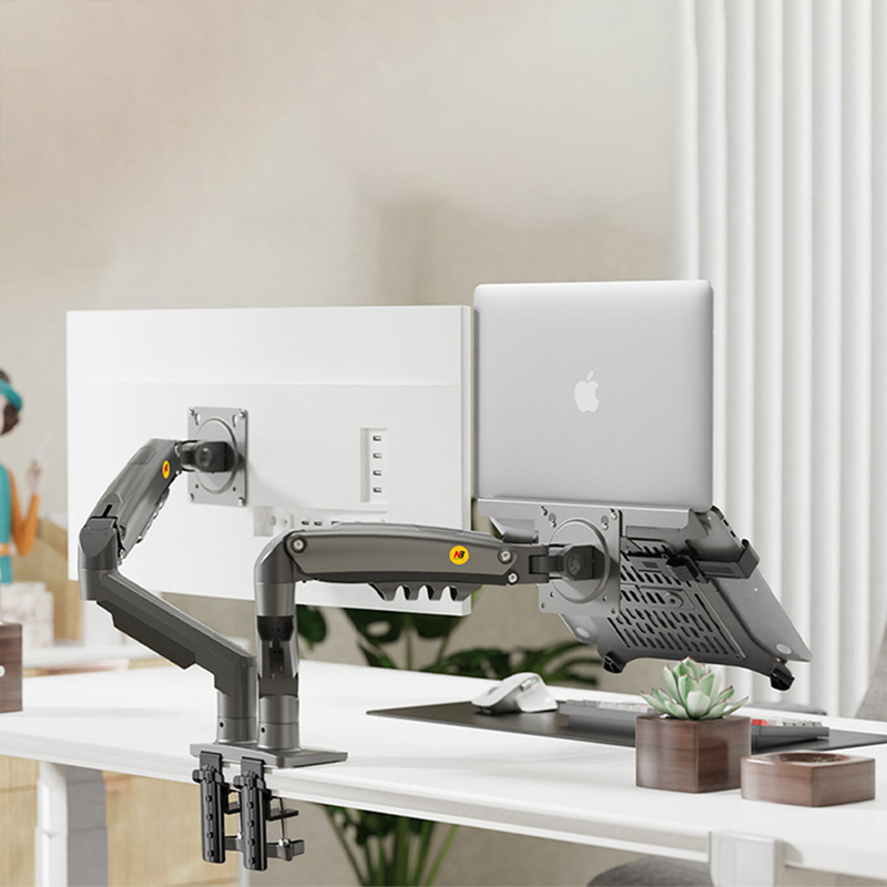 North Bayou Dual Desk Stand F160-FP (Screen + Laptop)