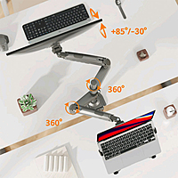 North Bayou Dual Desk Stand H180-FP (Monitor + Laptop)