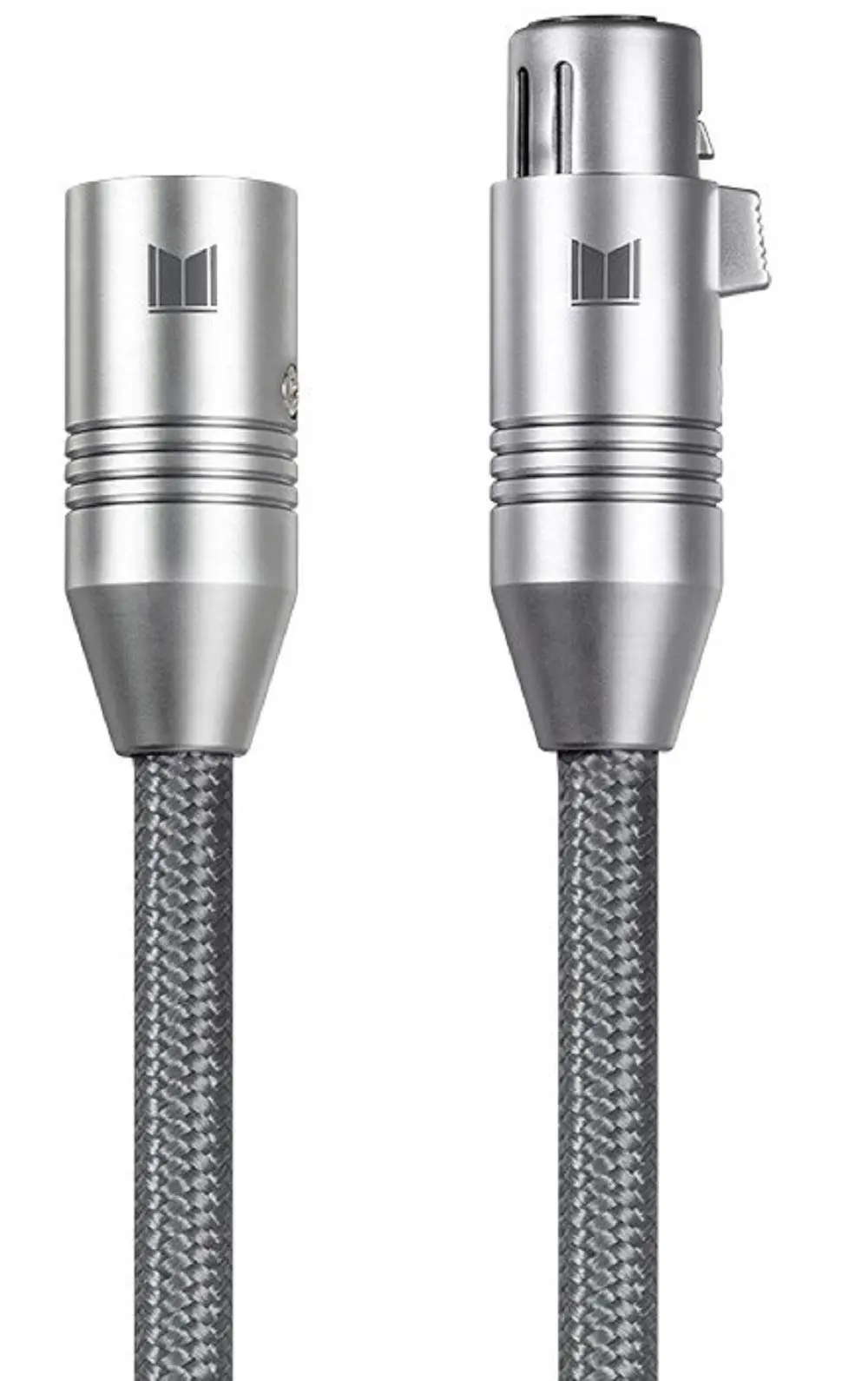 Monolith XLR Male to XLR Female Balanced Audio Cable - 1 Meter, With 24K Gold Plated Connectors, Oxygen Free Copper