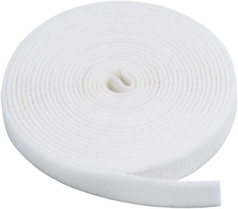 Monoprice Hook and Loop Fastening Tape - 0.75 Inch, 5 Yards Per Roll