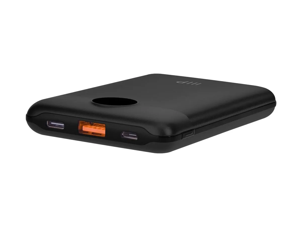 Monoprice Ultra-Compact USB-C 10,000 mAh Power Bank with USB-A and Micro USB, PD 20W and QC 3.0 Fast Charging