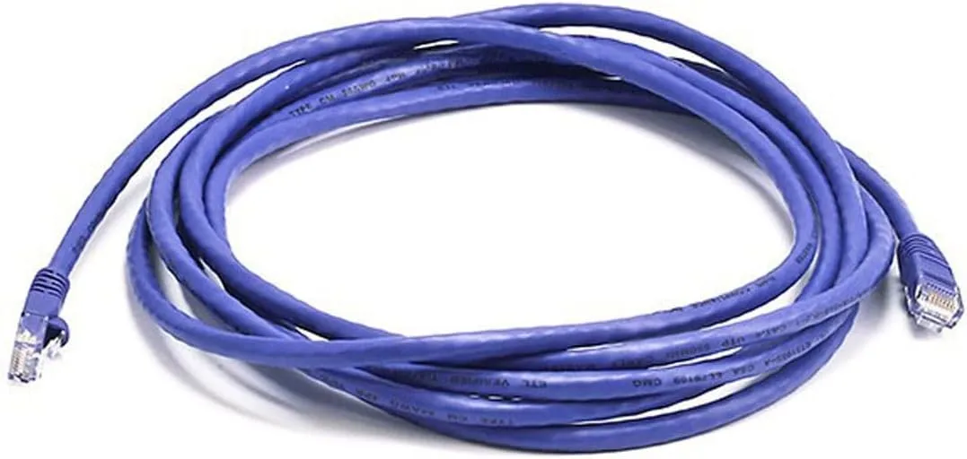 Monoprice Cat6 24AWG UTP Ethernet Patch Cable - Snagless RJ45, 550MHz, Pure Bare Copper