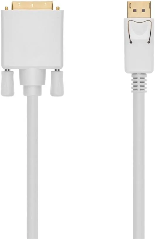 Monoprice DisplayPort to DVI Cable (28AWG) - White