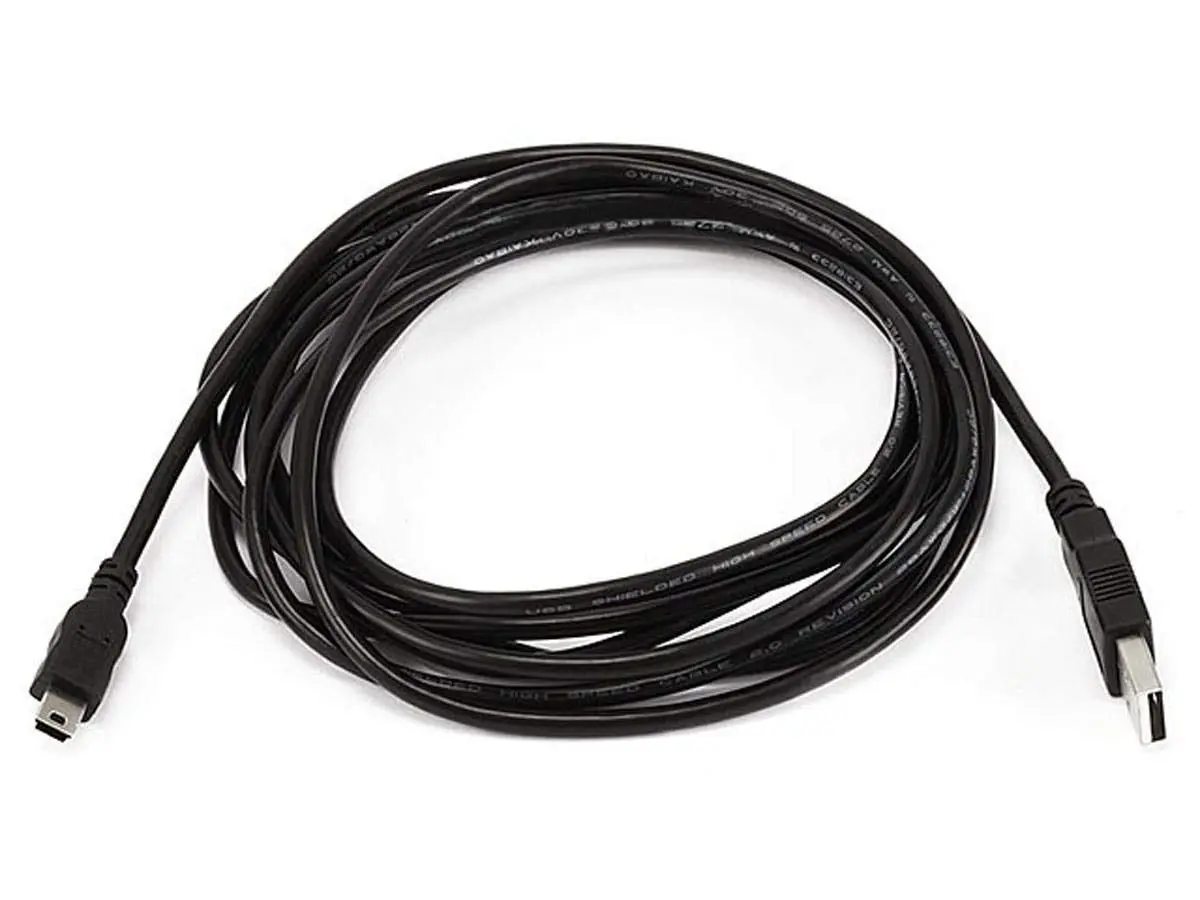 MONOPRICE USB A to Mini-B 5-Pin Cable 28/28AWG Shielded