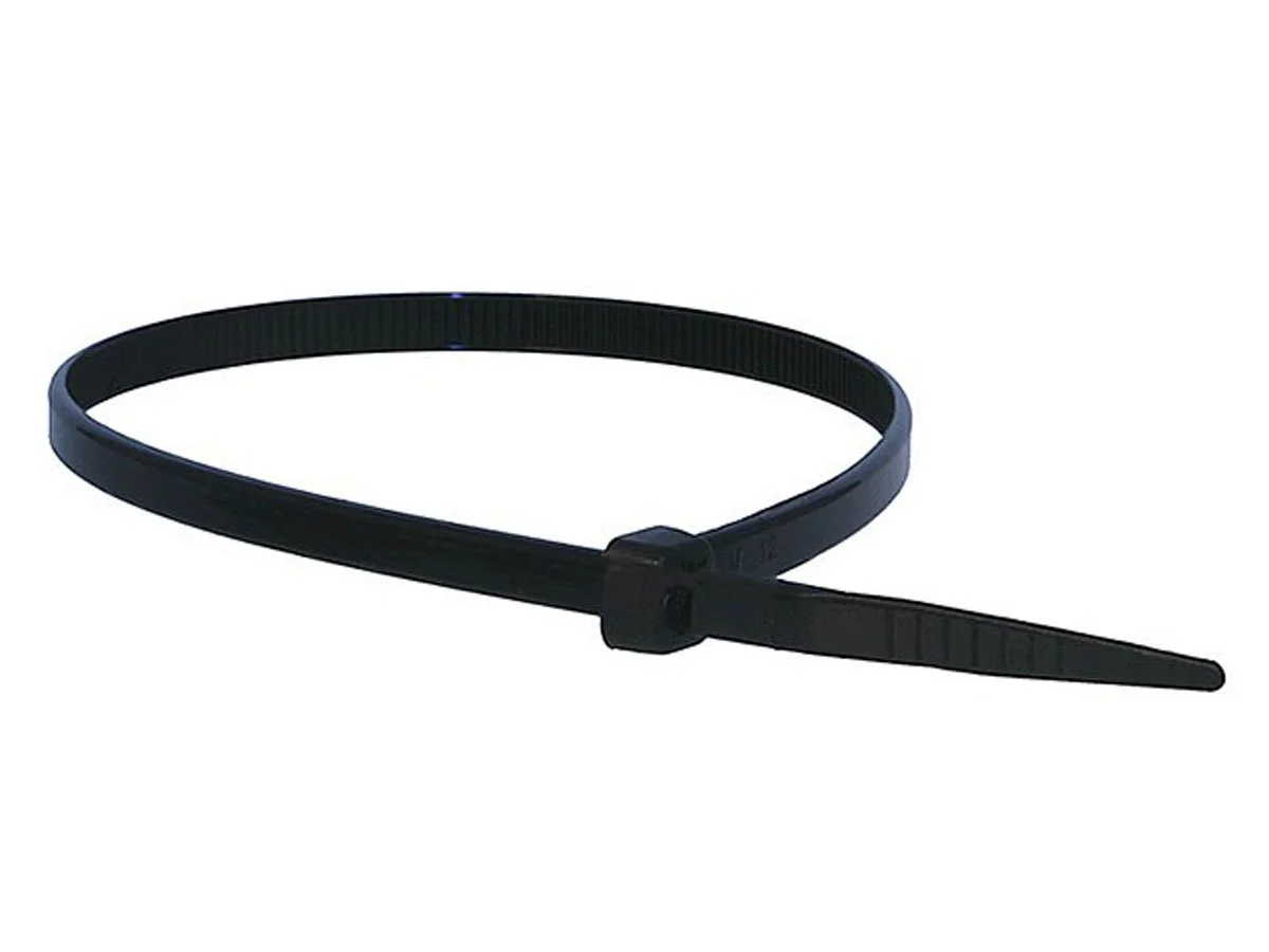 MONOPRICE Cable Ties 100-Piece Pack Nylon Zip Ties - Black