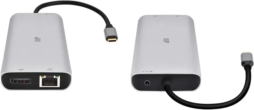 Monoprice 13-in-1 Dual-HDMI + DisplayPort Multi-Stream Transport (MST) Triple Monitor Docking Station - 4K, 5Gbps USB
