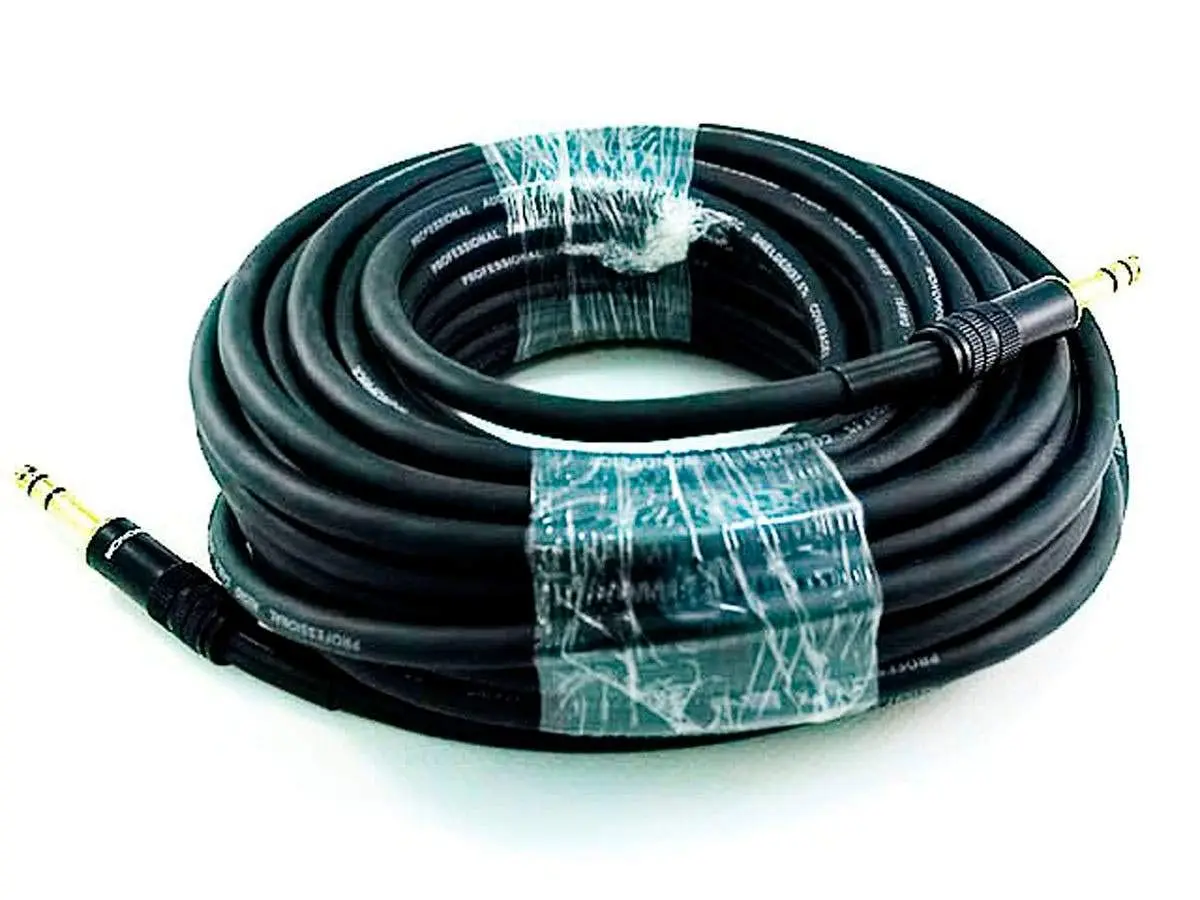 Monoprice 1/4-Inch TRS Male-to-Male Audio Cable, 16AWG, Gold-Plated
