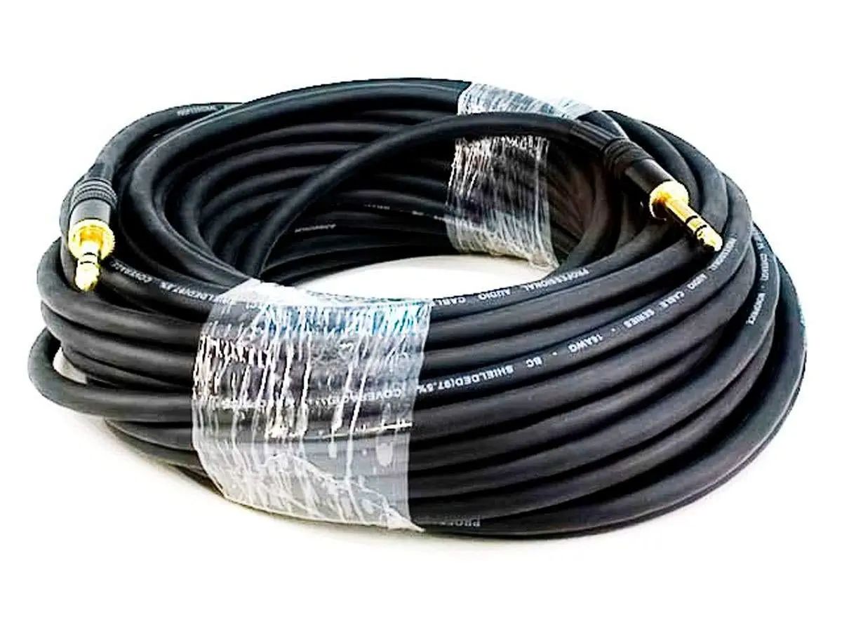 Monoprice 1/4-Inch TRS Male-to-Male Audio Cable, 16AWG, Gold-Plated