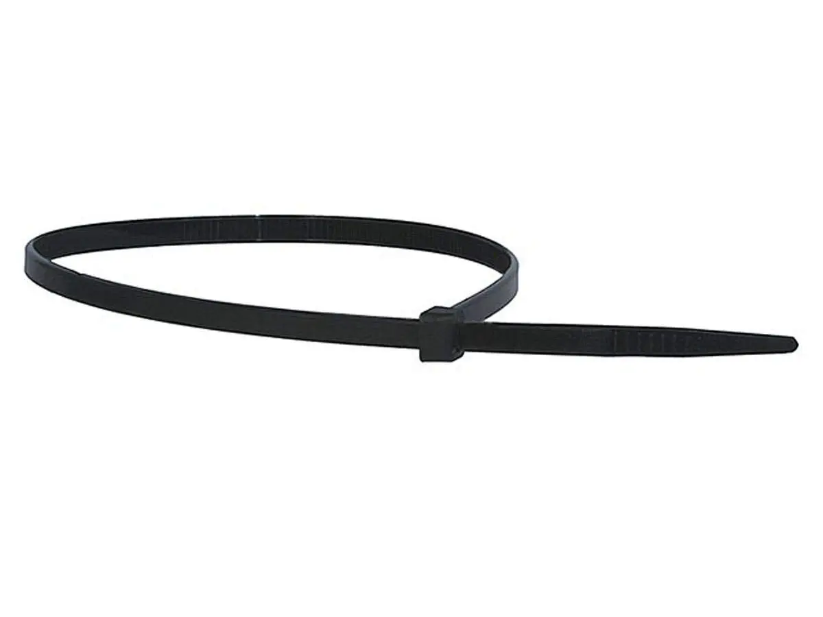 MONOPRICE Cable Ties 100-Piece Pack Nylon Zip Ties - Black